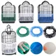 Receptor Seed Guard Nylon Mesh Bird Parrot Cover Soft Easy Cleaning Nylon Airy Fabric Mesh Bird Cage