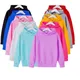 Children's hoodie Spring Autumn Top Boy Girls' Toddler Long Sleeve Red Black White Blue Yellow Pink