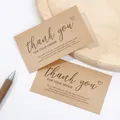 30PCS Packet Cardstock Online Retail Kraft Paper Cards "Thank You For Your Order" Postcards Greeting