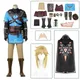 Game Zelda Cosplay Breath of the Wild Link Cosplay Costume Shirt Cloak Accessories Sets Adult Kids