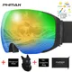 PHMAX Magnetic Snowboard Goggles Double Layers Unisex Skiing Mask Glasses Men Women Winter Anti-Fog
