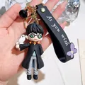 Cartoon Harry Potters Figure Doll Pendant Car Key Ring Backpack Ornaments Accessories Gift for