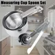 4/6pcs Stackable Measuring Cups and Spoons Set Baking Tools Stainless Steel Coffee Milk Tea