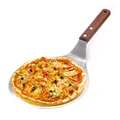 Metal Pizza Peel 12/13 Inch Pizza Shovel Foldable Wooden Handle Transfer Tray Pizza Spatula Bread