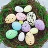 20pcs uova di pasqua colore brillante fai da te Non tossico uova di pasqua felice Decor per pasqua