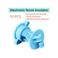 10Pcs Electric Fence Wire Insulators Pulse Electronic Fencing Accessories Middle Pole Insulator