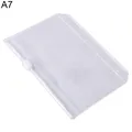 A5/A6/A7 Zippered Lock Envelope Document File Bag Transparent Pocket Organizer File Holder Standard