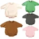 Newborn Infant Baby Boys Girls Cotton Sweatshirt Romper Playsuit Jumpsuit Overalls