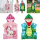 Microfiber Quick-drying Children Bathrobe Towel Water Absorbing Hooded Beach Children Bathrobe Beach