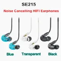 SE215 Earphons Hi-fi se 215 In ear Earbuds Detchabl earphone earspeakers transparent black blue