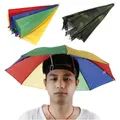 Cappello da pioggia portatile ombrellone pieghevole da esterno pesca parasole anti-uv campeggio