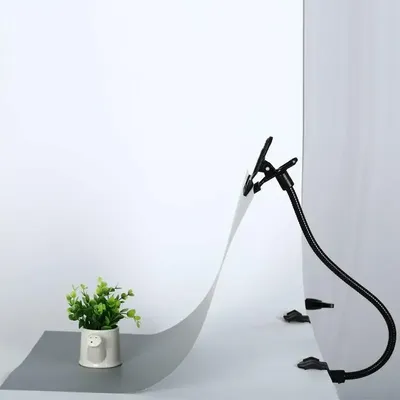 New Background Holder C Clamp Clip Camera Photo Studio Accessories Light Stand Flex Arm Reflector Photo Camara Fotografica