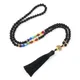 7 Chakra Reiki 108 Mala Beads Necklace For Women Men Natural Stone Tiger Eye Black Onyx Lava Beads