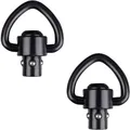 2PCS Rifle Push Button QD Release Sling Swivel Mount Ring with a Sling Swivel Mount Rifle Hunting