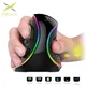 Delux M618 PLUS Ergonomics Vertical Gaming Mouse 6 Buttons 4000 DPI RGB Wired/Wireless Right Hand