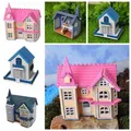 Creative 1/12 Scene Model Toys DIY Dollhouse Kit Playing House Miniature Doll Houses Wood Villa