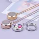 Never Fade Round Stainless Steel Locket Pendant Necklaces For Women Men Accessories Living Lockets