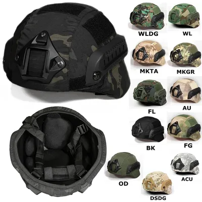 MICH2000 Helmet Cover Outdoor Sports Airsoft Gear Helmet Accessory Tactical Camouflage Cloth Helmet