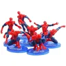 7 pz/set Disney Spiderman Action Figure Model Toys Anime Avengers Spidermans Colletion Cake