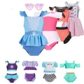 Baby Girl Bathing Suit Snow White&Elsa Princess Swimwear Alice Kid Beachwear Swimsuit Minnie 2