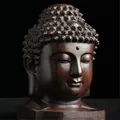 Creative New Buddha Statue Wooden Sakyamuni Tathagata Figurine India Buddha Head Statue Crafts