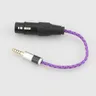 New HIFI Carbon Fiber 4.4mm Balanced Male to 4-Pin XLR Balanced Female Audio Adapter Cable 4.4mm to