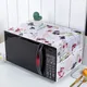 1pc Microwave Oven Dust Cover Dustproof Satin Storage Bag Dust Cloth Household Printed Cover Modern