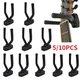 5/10pcs Metal Guitar Hanger Hook Wall Mount Non-slip Holder Stand for Guitar Ukulele Violin Bass