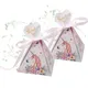1Lot Unicorn Cute Candy Paper Gift Box Guests Package Box For Wedding / Engagement/ Birthday Favors