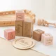 Baby Wooden Milestone Blocks Wooden Blocks Commemorate Baby Birth Props Block For Newborn Birth