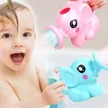 Baby Bath Toys Lovely Plastic Elephant Shape Water Spray for Baby Shower Swimming Toys Kids Gift