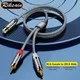 RCA Y Splitter RCA Female To 2RCA Male Audio Cable Dual RCA Male Stereo Cord for Car Audio Subwoofer