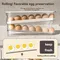 Refrigerator Egg Storage Box Automatic Scrolling Egg Holder Household Large Capacity Kitchen
