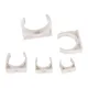 PVC Pipe U-Shape Clamp OD20/25/32/40/50mm Water Pipe Holder White Plastic Lock Tube Fixed Snap Clip
