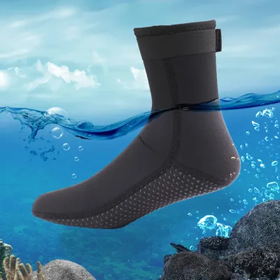 3mm&5mm Neoprene Diving Socks Non-slip Adult Warm Patchwork Elasticity Wetsuit Shoes Diving Surfing Boots Swimming Snorkeling