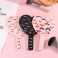 1 Pcs High Definition Handheld Heart-shaped Eyelash Mirror Eyelash Inspection Mirror Makeup Gadgets