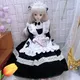 60CM BJD Doll Cute Clothes Maid Dress Black and White 1/3 1/4 1/6 Doll Accessories Children's toys