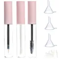 3pcs 1.5ml/5ml/10ml Protable Empty Pink Mascara Tube Eyeliner and Lip Gloss Tube DIY Refillable