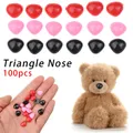 100Pcs Doll Plastic Triangle Nose Bear Buttons Safety Parts DIY Tool Doll Noses Craft Dolls