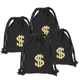 4 Pcs Dollar Drawstring Bag Storage Zip Bags Candy Toy Clothes Sign Party Gift Canvas