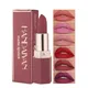 1pc matte lipstick non easy to stick cup non fading matte long-lasting lipstick 6 colors