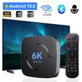 HONGTOP Smart TV Box 6K Android 10 Supporto 4K HD 1080p Video 2.4G/5G WiFi Bluetooth H.256 Smart Voice Media Player Set Top Box
