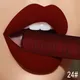 QIBEST Matte Liquid Lipstick Sexy Red Black Nude Lipgloss Waterproof Long Lasting Velvet Lip Gloss