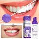 V34 Purple Color Teeth Health Care White Remove Yellow Mousse Toothpaste Smoke Stains Tartar Fresh