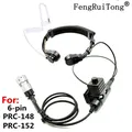 PRC152 Walkie Talkie U94 Neck Throat Mic Earpiece Radio Tactical Headset for TRI TCA/AN PRC-148