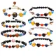 Universe Galaxy Solar System Planet Bead Stretch Bracelet Healing Crystal Gemstone Bracelets Bangle