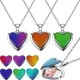 Heart Mood Locket Necklace Color Changing Necklaces Temperature Sensing Necklace Stainless Steel