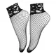 Sexy Fishnet Socks Women Black Hollow Out Short Ankle Lace Socks Summer Frilly Womens Nylon