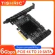 TISHRIC PCI-E X1 X4 To 2/4/6/10 Ports SATA 3.0 Adapter Pci Express PCIE Riser Expansion Card Pci