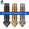 For ELEGOO Neptune 4 Plus/4 Max Hard Steel Copper Nozzles 3D Printer Parts 1.75mm nozzle for elegoo